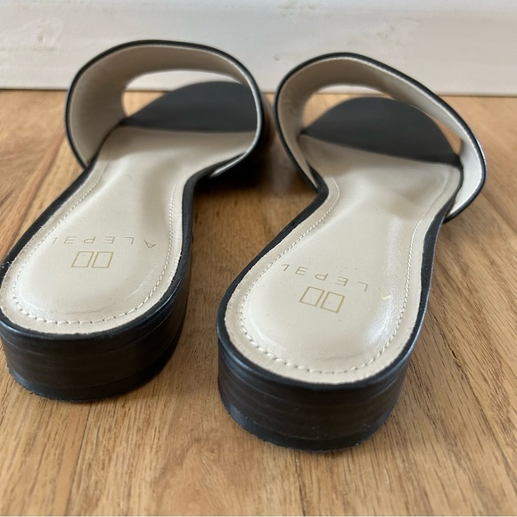 Alepel leather hand painted flats sandals Anthropologie boho leopard Emily - Picture 5 of 5